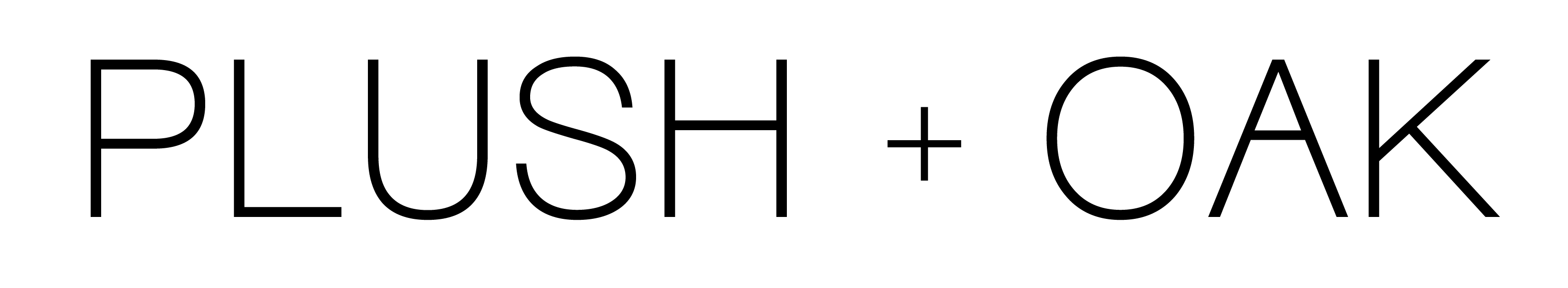 Plush + Oak logo